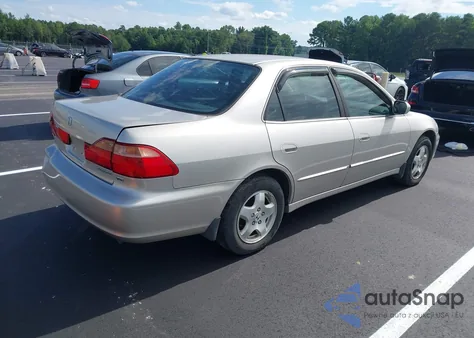 1998 Honda Accord Ex V6 z USA, uszkodzony, nr VIN 1HGCG1652WA033927